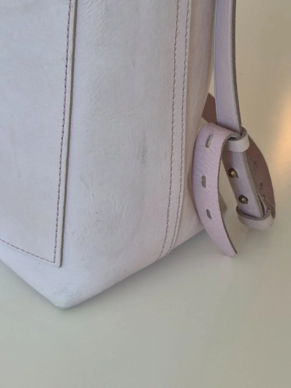 Madewell Medium Transport Tote Blush Pink Leather Shoulder Crossbody Bag